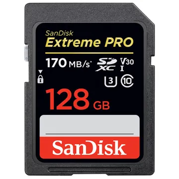 رم اس دی 128 گیگ سن دیسک SanDisk Extreme Pro SD U3 170MB/s